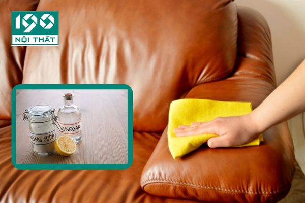 Cách làm sạch ghế sofa da bằng baking soda